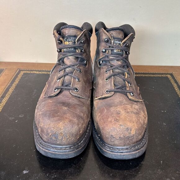 Timberland Pro Series Steel Toe Work Boots 24/7 Men’s Size 12 - Picture 2 of 6